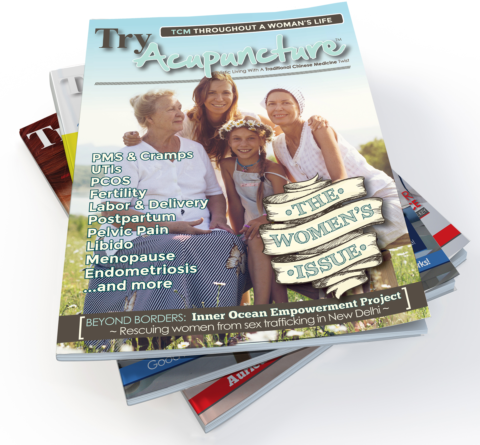 stacked magazines womens issue | TryAcupuncture.org